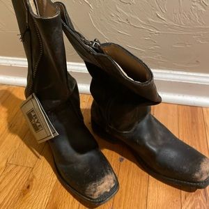 Frye distressed boots size 8